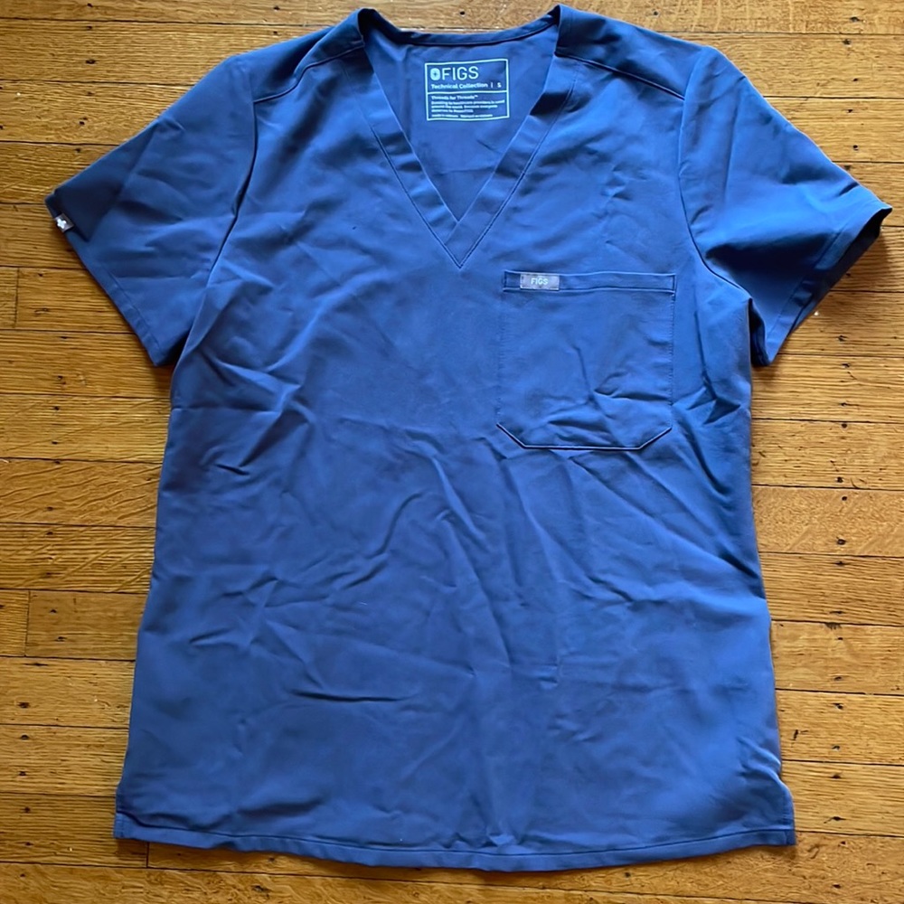 FIGS small Space Navy Catarina - One-Pocket Scrub Top